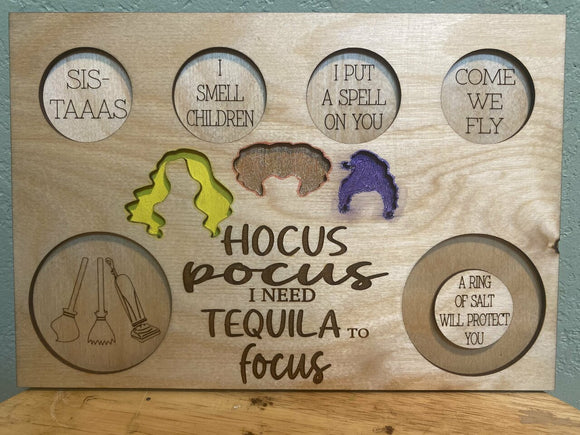Hocus Pocus Shot Glass Tray